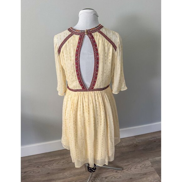 Free People Cream and Brown Midi Dress - Picture 9 of 15